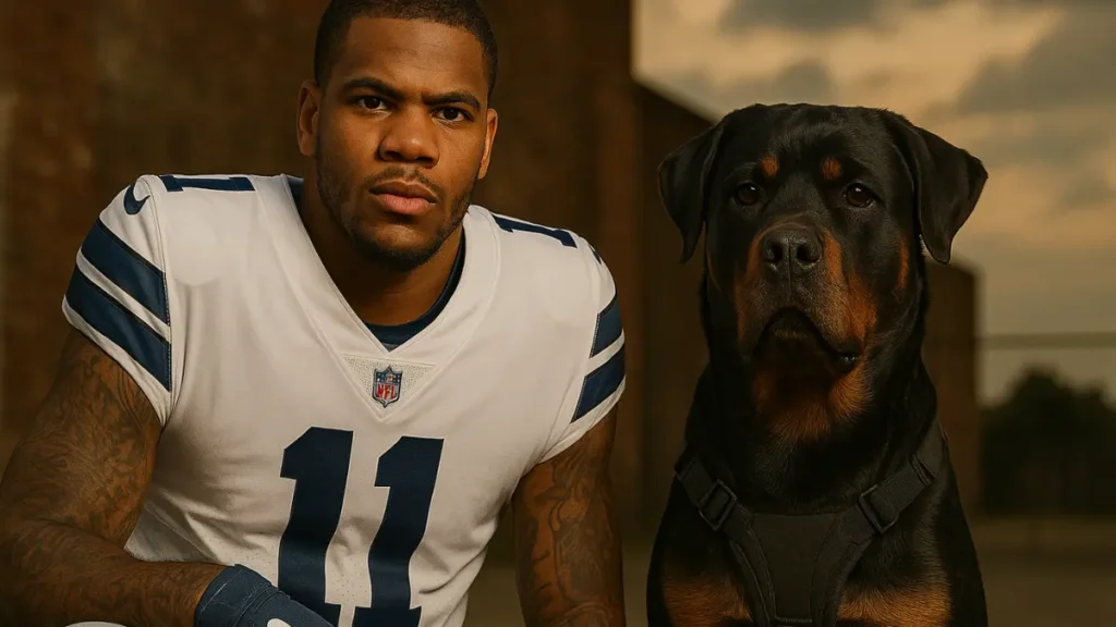 Micah Parsons and the Rottweiler